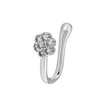 Brass Inlaid Zircon Star Heart Crown Nose Ring
