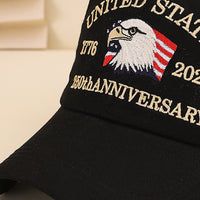 European And American Fashion Embroidery American Landmark Flag Baseball Cap Fashionable Embroidered Words Soft-brimmed Baseball Cap Suitable For Daily Commuting