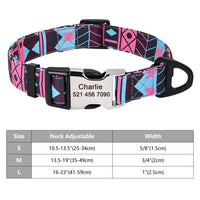 Nylon Pet Collar Personalized Customization
