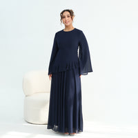 Women's Waist-cinching Double-layer Dress