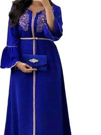 Women's Loose Waist Dubai Four-way Stretch Cardigan Dress