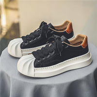 Shell Toe Men's Shoes Leather Waterproof Casual