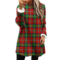 Snowman Digital Printing Casual Wide-sleeved Velvet Loose Sweater