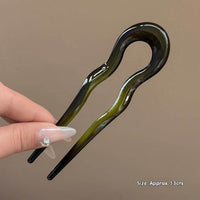 Acrylic Women's Hairpin Back Head Updo Pin