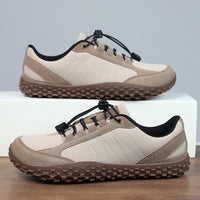 Men's Suede Leather Hiking Shoes Wide Toe Outdoor
