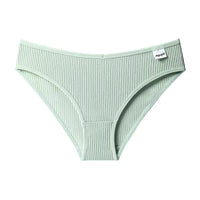 Women's Cotton Underwear Mid Waist Traceless