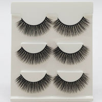 Three Pairs Of 3D Eyelash Natural Thick Multi-layer
