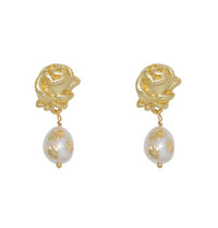 French Vintage Baroque Pearl Earrings