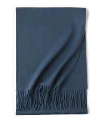 Water Ripple Pure Color Cashmere Warm Scarf