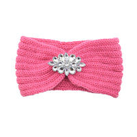 European And American Diamond Knitted Headband Ear Protector