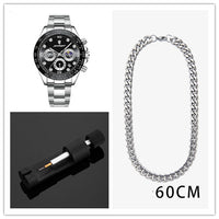 Men's Multi-functional Fashion Waterproof Quartz Watch
