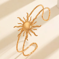 Womens Starfish And Conch Shell Sun-Open Bracelet