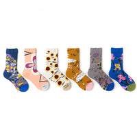 Creative Design Men's Middle Tube Socks Skateboard Street Couple Basketball Jk Socks