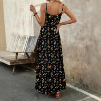 Floral Spaghetti Strap Womens Dress