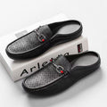 Men's Slip-on Loafer Shoes Large Size Leather Shoes