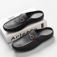 Men's Slip-on Loafer Shoes Large Size Leather Shoes