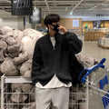 Half Turtleneck Men's Spring And Autumn All-matching Lazy Style Solid Color Sweater Coat