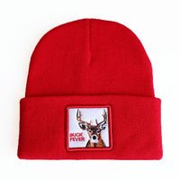Winter Animal Embroidered Knitted Wool Hat