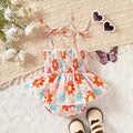 Floral Multicolor Sling Triangle Rompers
