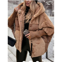 Womens Loose-Fit Patchwork Cotton Padded Jacket