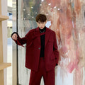 Irregular Tie Tie Tie Loose Profile Suit Men's Asymmetrical Suit Coat