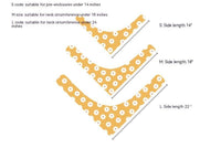 Pet Scarf Summer Pattern Dog Saliva Towel