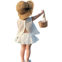 Girls' Baby Sweet Hollow Cotton Suit