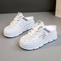Hollow-out Platform Casual Shoes White Shoes Sandals