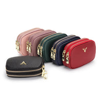 Women's Genuine Leather Coin Purse Petite Cute And Handheld Mini Size