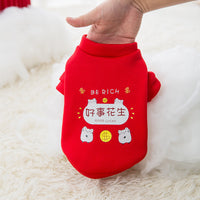 Kitty Clothes Thin Velvet Beckoning Cat Two-legged Sweater