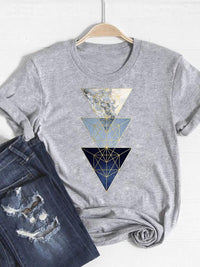 Geometric Printed Summer Short Sleeve