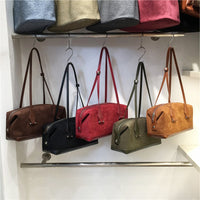 Retro Suede Handheld Bowling Ball Boston Bag