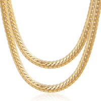 Clavicle Chain 18K Gold-plated Necklace Men And Women