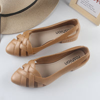 Solid Color Hollowed Leisure Women's Sandals