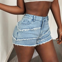 Sexy Casual Denim Shorts For Women In Europe And America