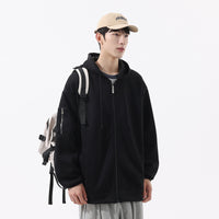 Spring And Autumn Teen Fashion Brand Loose And Hooded Cardigan