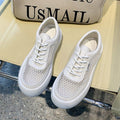 Leather Loafers Top Layer Cowhide Platform Bread Shoes