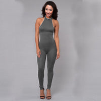 Bare Back Stretch Bodysuit Ladies Nightclub Party Jumpsuit