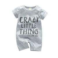 Monogrammed Cotton Short-sleeved Full-body Hacihah Style