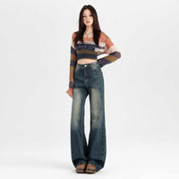 Women's Slimming And Straight Narrow Version Mop Pants