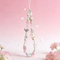 Pendant Short Beaded Chain Phone Case Lanyard