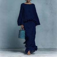 Womens Minimalist Shirt And Straight Skirt Set