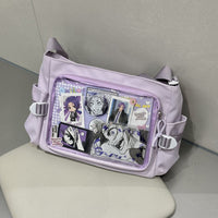 Everyday Versatile Transparent Single-shoulder Canvas Bag
