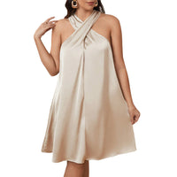 Women's Mid-length Slim Fit Slip Nightdress