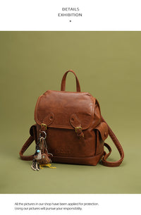 Textured Retro-style High Capacity Backpack