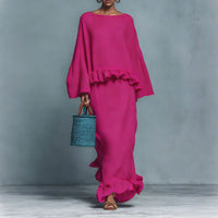 Womens Minimalist Shirt And Straight Skirt Set