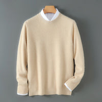 Round Neck Sweater Men's Loose Oversized Knit Bottoming Shirt