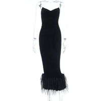 Mao Mao's Pointed-strap Tube Dress