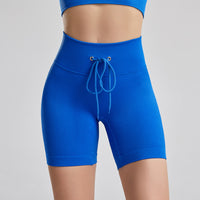 Threaded Drawstring Yoga Short Plus Size Workout Pants