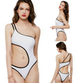One-Shoulder Open-Back Waist Cutout One-Piece Swimsuit